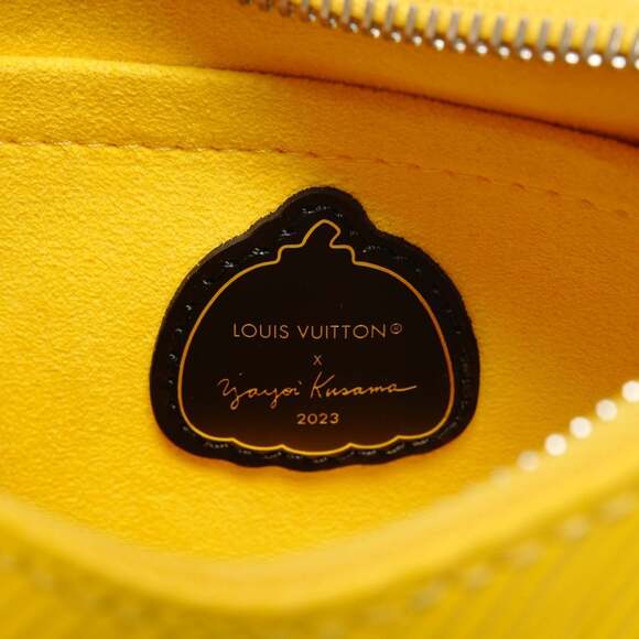 Louis Vuitton Epi Leather Yayoi Kusama Malellini Shoulder Bag in Yellow - Picture 10 of 15